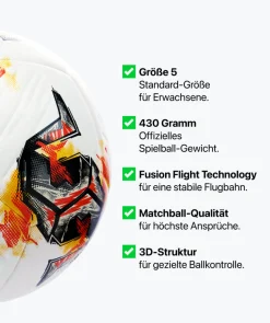 T1TAN Fußball - Matchball Gr. 5 Hot
