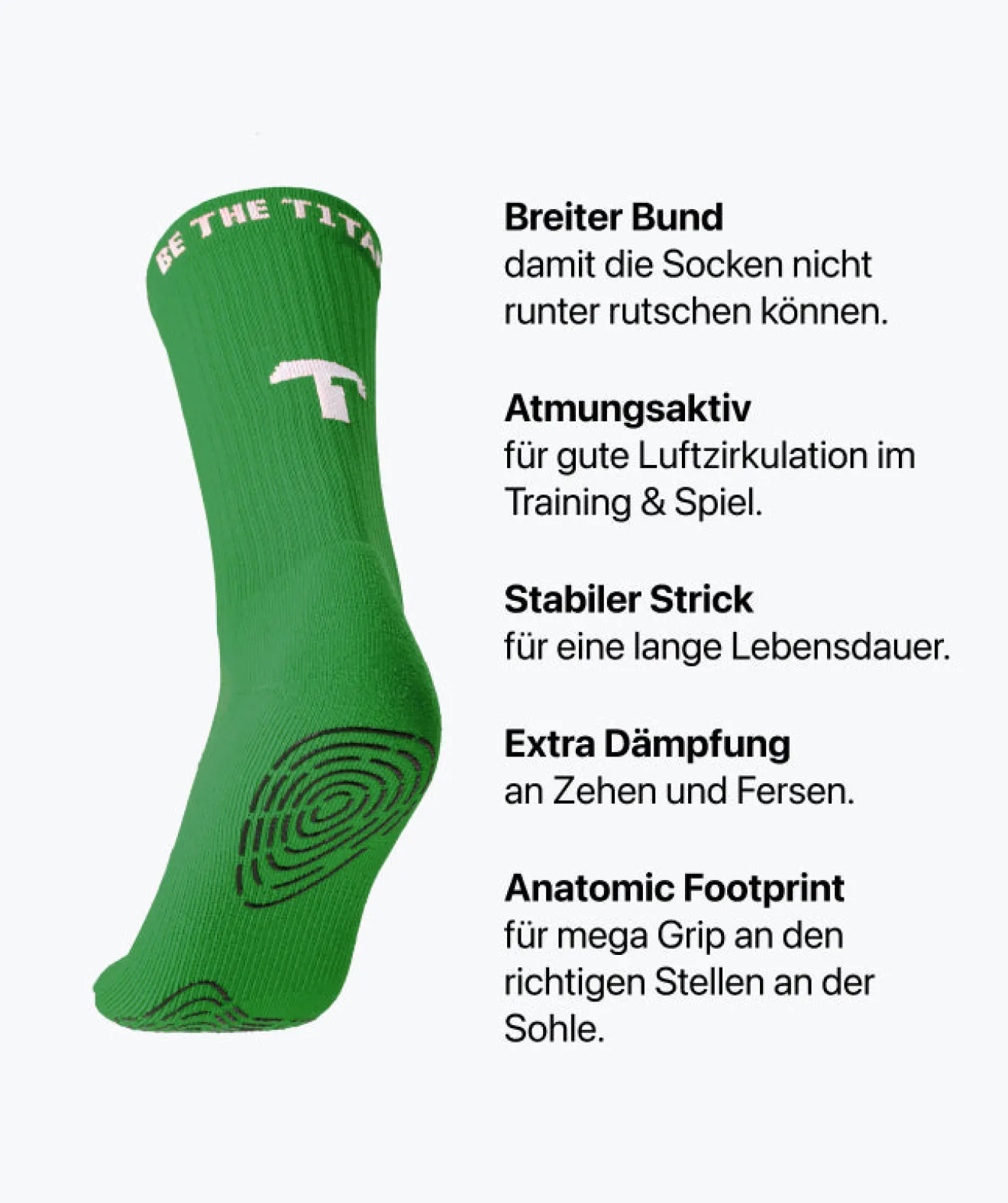 T1TAN Grip Socks - Grün Shop