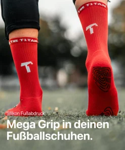 T1TAN Grip Socks - Rot Outlet