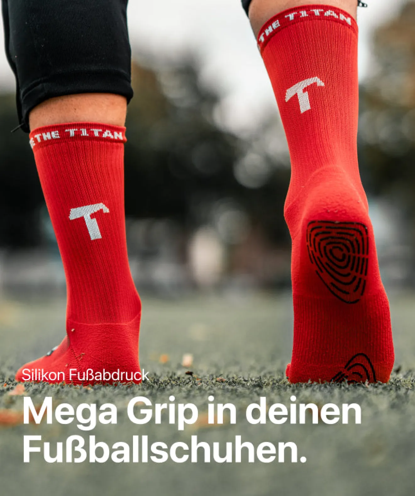 T1TAN Grip Socks - Rot Outlet