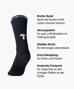 T1TAN Grip Socks - Schwarz Shop