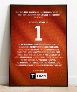 T1TAN Torwart-Manifest Poster Cheap