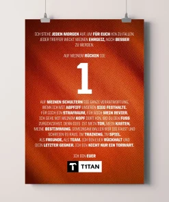 T1TAN Torwart-Manifest Poster Cheap