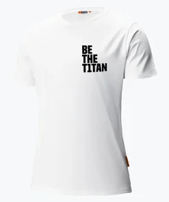 T1TAN T-Shirt Be the weiß Hot
